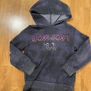 Bon Jovi Little Girls Hoodie Hooded Sweatshirt Size XS (4-5)